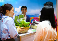 Busy conversations at the booth of Nafagri Company Limited.