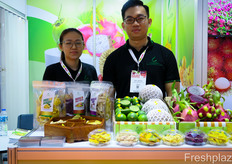 Annie, Sales Executive, and Elvis Le, director, from Vinagrin Import Export Co., Ltd. from Vietnam.