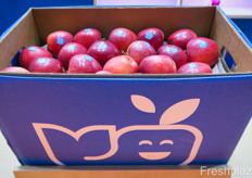 Fresh apples from Blue Whale from France. The company recently opened an office in Singapore.