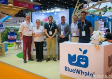 The international team of Blue Whale, with on the photo Pascal Marroq, Dina Abella, Benoit Barrache, Julie Baumann, Marc Peirrer and Michael Fernandes.