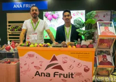 Ana Fruit exports Turkey products including apples to Asia. Mehmet Erdogan, to the left, is Managing Director at the company.
