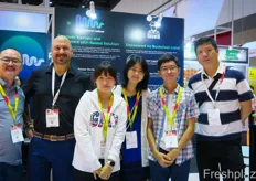 Hong Kong's technology company Awws World Limited has created a blockchain solution that enables traceability and source verification. Tony Chen, to the right, is the company's Sales Executive.