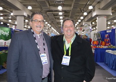 Joseph D'Ottavio with Harvest Sensations and Gary Caloroso with The Giumarra Companies are walking the show.