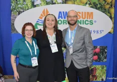 Jenna Galise, Jennifer Burgess and Jared Bray with Awe Sum Organics. 
