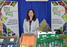 Amber Milligan from Fru-Veg. Fru-Veg and Nu Berry Farms have a partnership to bring blueberries into the US during the domestic off-season.