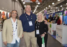Cole Fairchild, Jeff Thomas and Brenda Oglesby with Scott Farms (North Carolina sweet potatoes) are attending the show. 