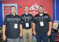 Jeff Mele, Brian Polson and Carlos Acuna with Mountain View Fruit Sales.