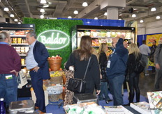 It’s busy at the Baldor booth.