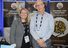 Kendra Mills with the PEI Potato Board and Robert Saunders of Garden Isle Farms are promoting potatoes from Prince Edward Island.