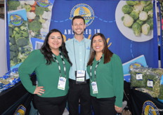 Crystal Chavez, Chris Olsen and Monica Cordero with Gold Coast Packing.