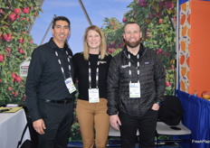 Team Rainier Fruit: Aaron DeHerrera, Allie Perrault, and Tyler Johnson.