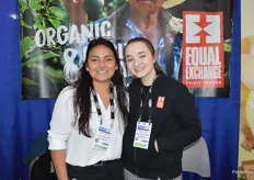 Eunice Jarquin and Kayla Nilson with Equal Exchange, focusing on fairly traded bananas and avocados.
