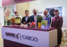 This is the first time for the team of Qatar Cargo to be present at Fruit Logistica with a stand. The the right is Bernd H. Foerster, Senior Manager in Northern Europe. To his left is Miguel Rodriguez Moreno, Senior Manager Cargo Climate Control Products.