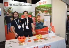 Hectre have an Integrated Orchard Management System which also measures fruit count, size and colour. Naldo Theron and Matty Blomfield.
