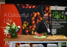 James Betram from Rijk Zwaan was promoting a new culinary nutrition course developed by the University of Newcastle. This is used by medical professionals to help them educate patients.