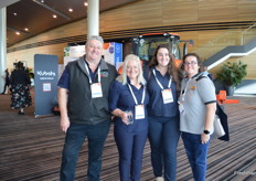 Tim, Alison and Paris Jones from Wandin Valley Farms with Libby Fleming from Graham’s Factree.