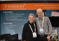 AndFresh were promoting monitors which detect CO2 levels in containers. Pamela and Allan Anderson were on the stand.