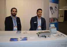 Arman Ektesabi, Julio Melo at Nord Drive Systems provide geared motors for conveyor belts on sorting and packing lines.