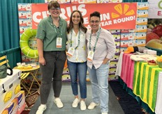 Camille McFarland, Angelica Kaprielian and Bianca Kaprielian with Fruit World Co. 