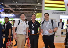 James Bennett, Tim Altham and Angus Keefe from Pick Mee were visiting.