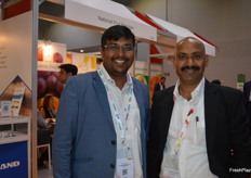 Ganesh Kale and Madhukar Gawali at the AM Gayatri stand.