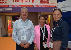 Richard Byllarrdt – Citrus Australia, Natalia Gamarra – Suterra and Ebony Faichey – Citrus Australia.