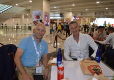 Mauro Stipa – ILIP and Marino Tanas – Copeland having a catch up over lunch.