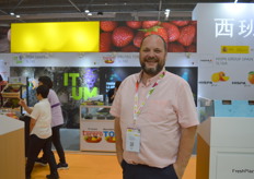 Andrew Grantham from Heart of Asia Trading was visiting the show.
