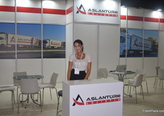 Arayt Zhumayay resprestented Turkish logistics company AslanTurk Lojistik