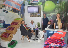 Sait Bayindir, General Director of Oz Bay, in a meeting. The company exports apples.