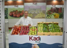 Ismail Ozkadi of Kadi Frucht Service. They export pomegranates, dragonfruit, and vegetables to Germany.