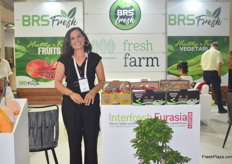 Elmas Ozandac of BRS Fresh Farms. They export pomegranates, apples, pears and various vegetables to Germany, Poland, Italy, Austria, France and Bulgaria. 