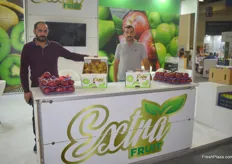 Khasan and Jemal of Extra Fruit. They export kiwis and apples to Europe, Russia and Asia.