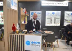 Gürkan Atay of Eren Ambalaj. They produce cardboard edge protectors, which are exported to the USA and European markets.