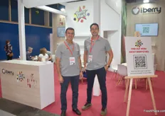 Mohamed Bakali, founder of iBerry, and to his right is Managing Director Mouhssine Ismaili. They export strawberries, raspberries and blueberries, directly from the Moroccan fields.