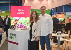 On the left is Rachel Maalouf Zgheib of Bamo Zgheib. They export seedless grapes from Lebanon.