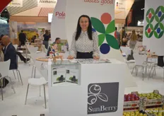 Agnieszka of SunBerry. They're still in tthe process of harvesting this season's apples. Their main export markets are the UK and Germany. They already see strong demand for the season.
