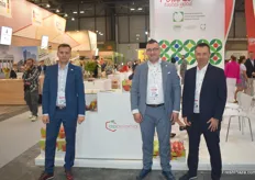 Pawel Puncewicz, Przemyslaw Bladek and Jakub Krawczyk of Polish apple exporter Appolonia. They had seen big demand from both India as well as South America during the exhibition.