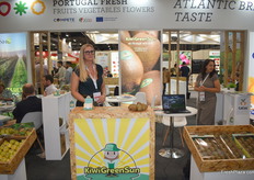 Claudia Leite of KiwiGreenSun. They export kiwis from Portugal.