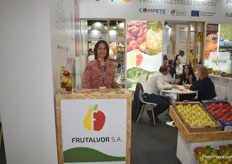 the Frutalvor stand, they export apples and pears from Portugal.