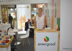 Emma Rogers of Emergosol. They export apples, pears, plums and butternut squatch to the UK, Ireland and the Netherlands.