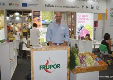 Nuno Almeida of Frupor. They export snacking carrots and Chinese leaf vegetables to the European market.