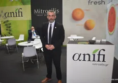 Christos Mpontaitis, sales executive for Mitrosilis. They export kiwis, citrus, watermelons and grapes from Greece.