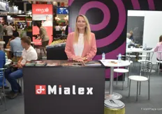 Mikaela Alexandrov of Mialex. Mialex exports apples and vegetables from Moldova.