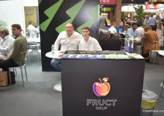 On the left is Iurie Dogotar, CEO of Fruct Grup. They export Moldovan plums and grapes to the Spain, Italy and Russia.