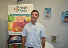 Fernando Costa of Nativa, visiting the FreshPlaza stand. They export sweet potatoes from Portugal.