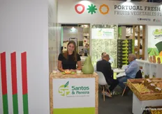 Joana Fernandes of Santos & Pereira. The Portuguese exporter ships pears to Morocco and France, mostly.