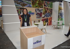 Zeus' Marketing Sales Director Christina Manossis. They export kiwis and grapes from Greece to the UK, European countries and some Asian countries. Brazil could also become a key market for their kiwis, she predicts.