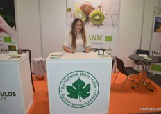 Iris Bronwasser, representing Greek fruit exporter Bio Net West Hellas. They export citrus mainly, but also kiwis and watermelons to Austria and Germany.