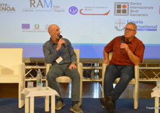 Andy Connell and Karl Lusted having a ‘fireside chat’